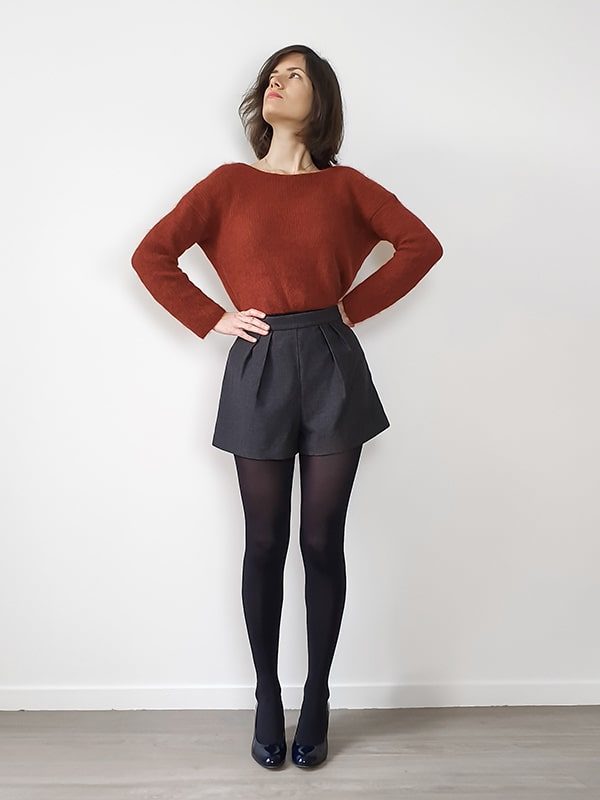 Orion shorts pattern - front view