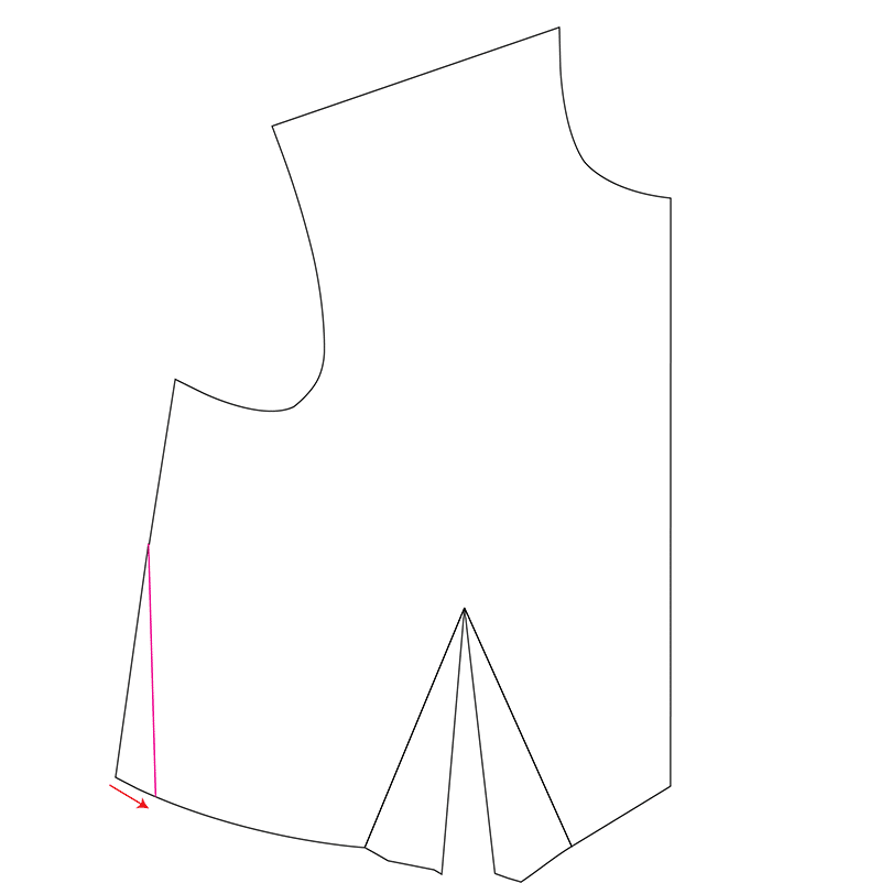 Pleiades 2 FBA (Full Bust Adjustment) - step 9